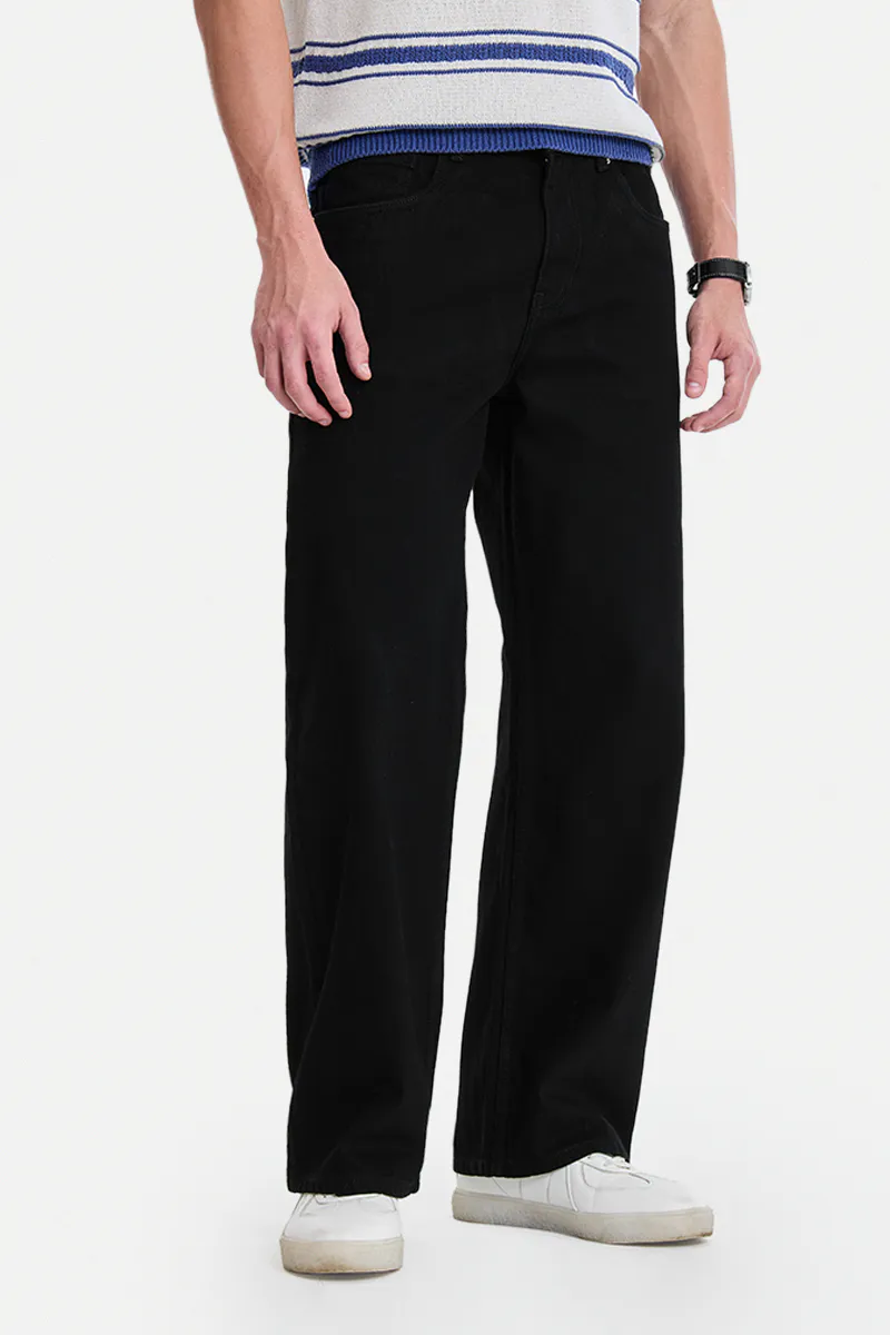 Black Wide-Leg Jeans