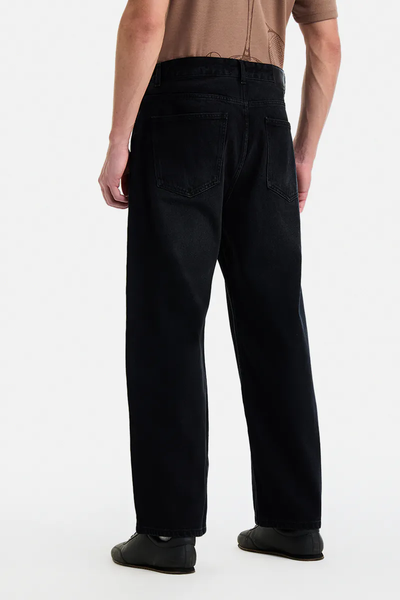 Black Straight Fit Jeans - view 3