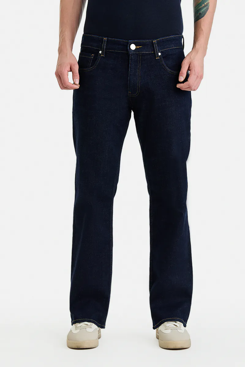 Dark Wash Straight Fit Jeans - view 2