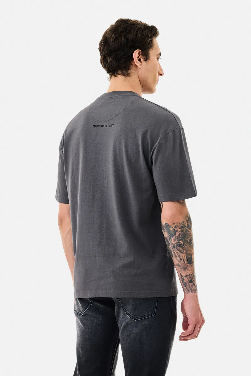 Oversized T-Shirt – Charcoal Grey Numeric - view 4