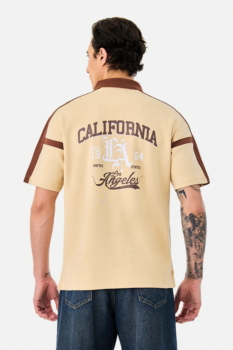 Relaxed Fit T-Shirt – Beige California - view 4