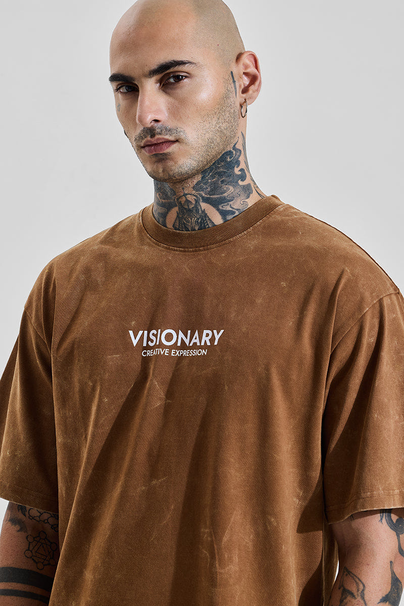 Oversized T-Shirt – Vintage Brown - view 4