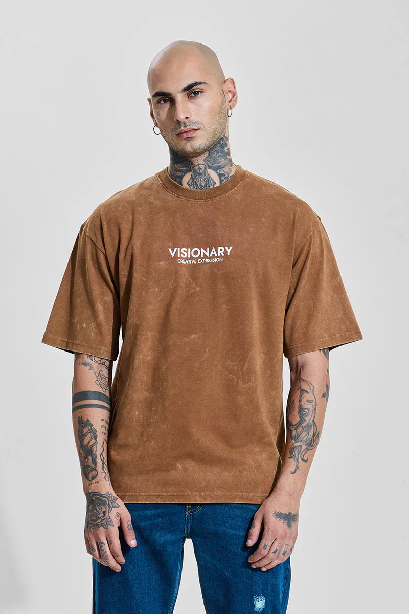 Oversized T-Shirt – Vintage Brown - view 2