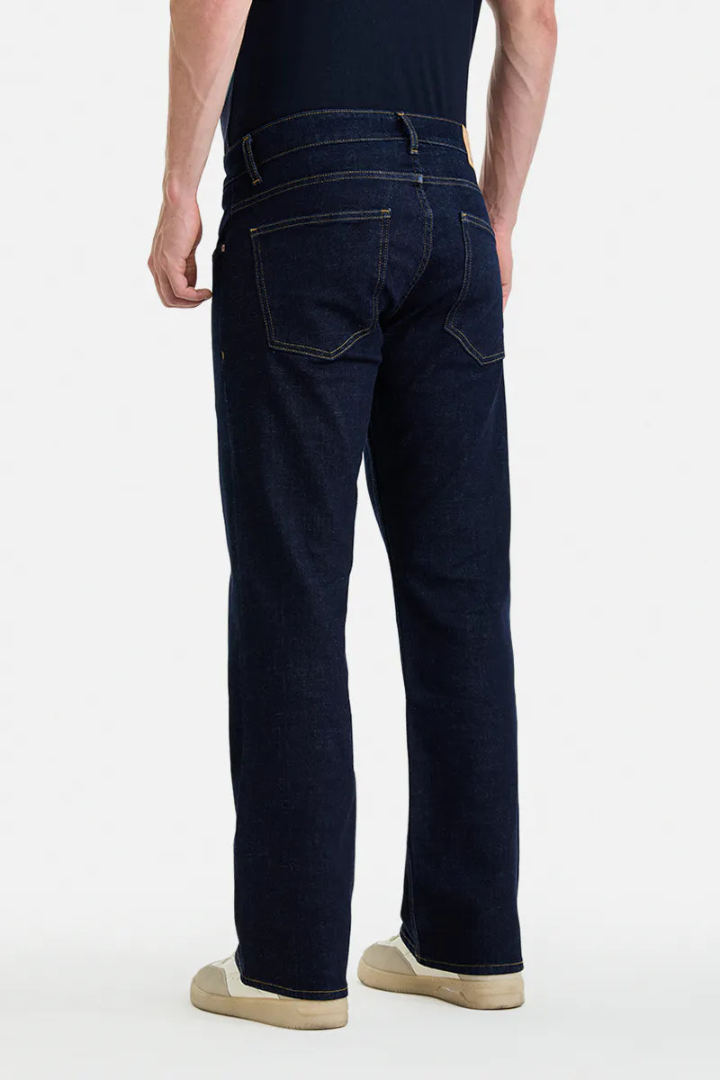 Dark Wash Straight Fit Jeans - view 3