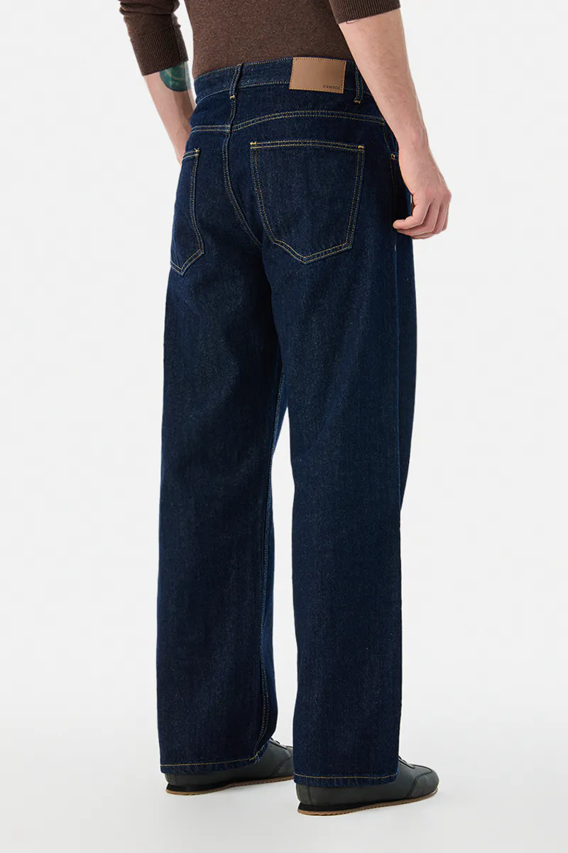 Deep Indigo Relaxed Fit Jeans - view 3