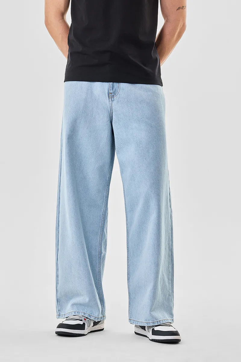Light Blue Wide Leg Jeans