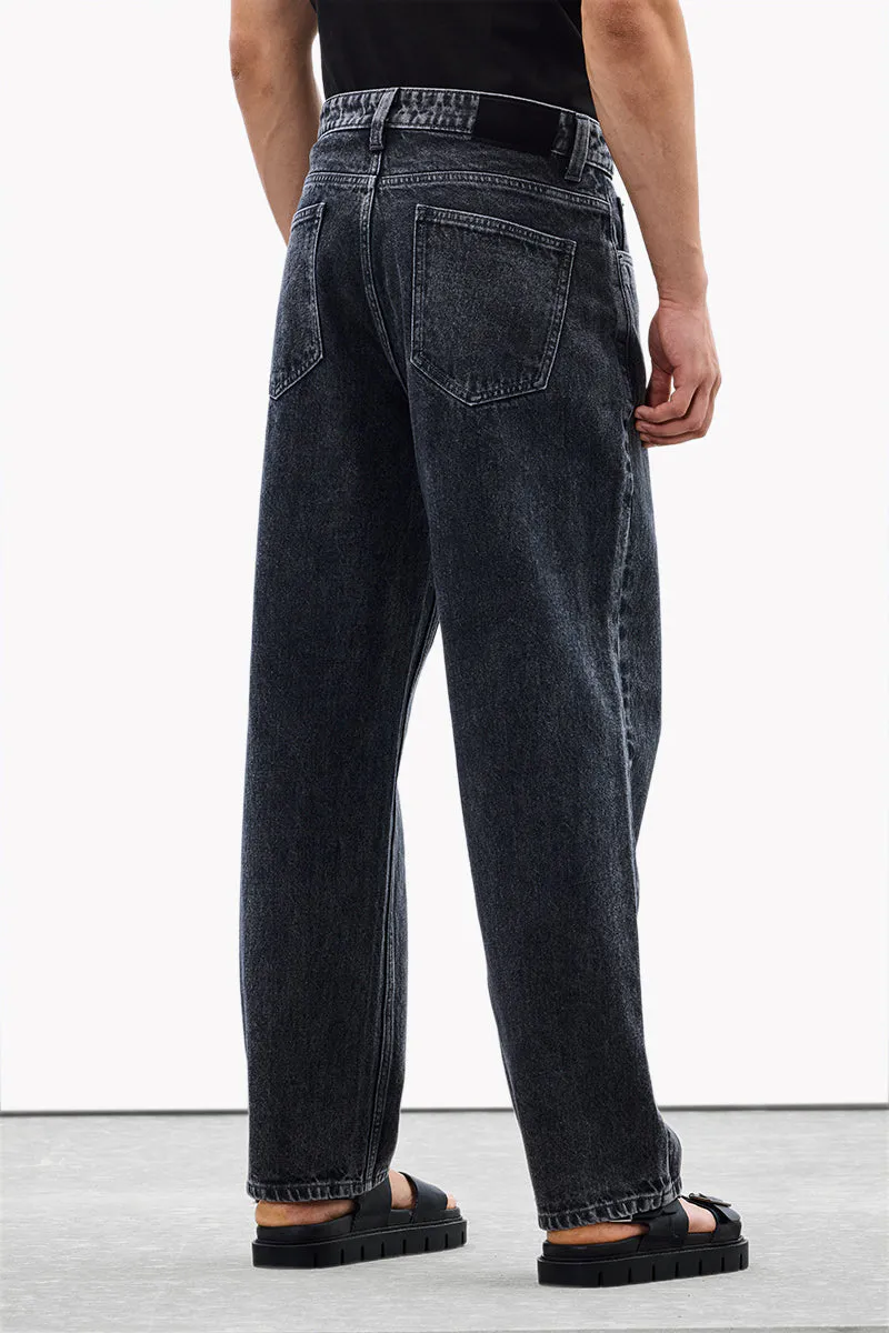 Washed Black Relaxed Fit Jeans - view 3