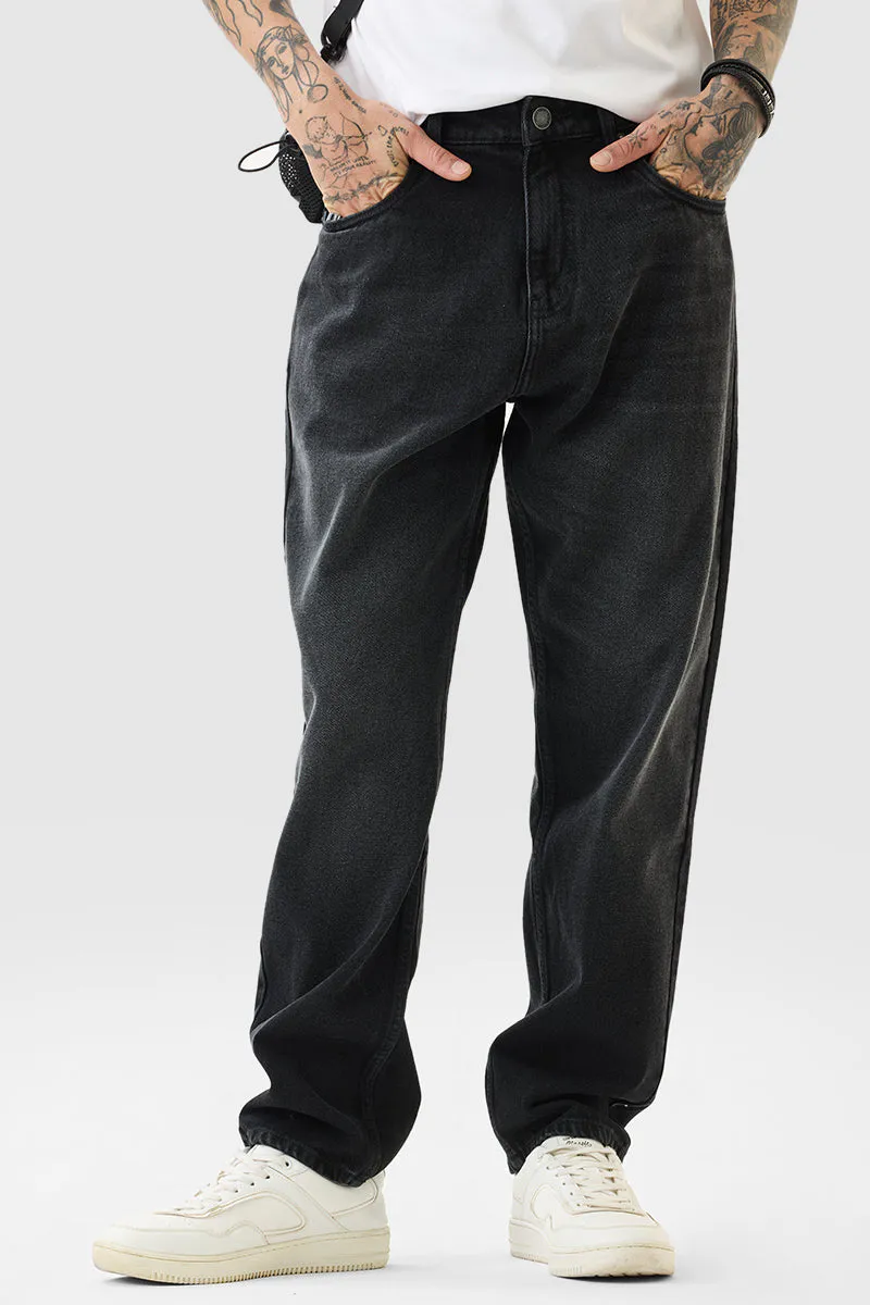 Washed Black Relaxed Fit Jeans