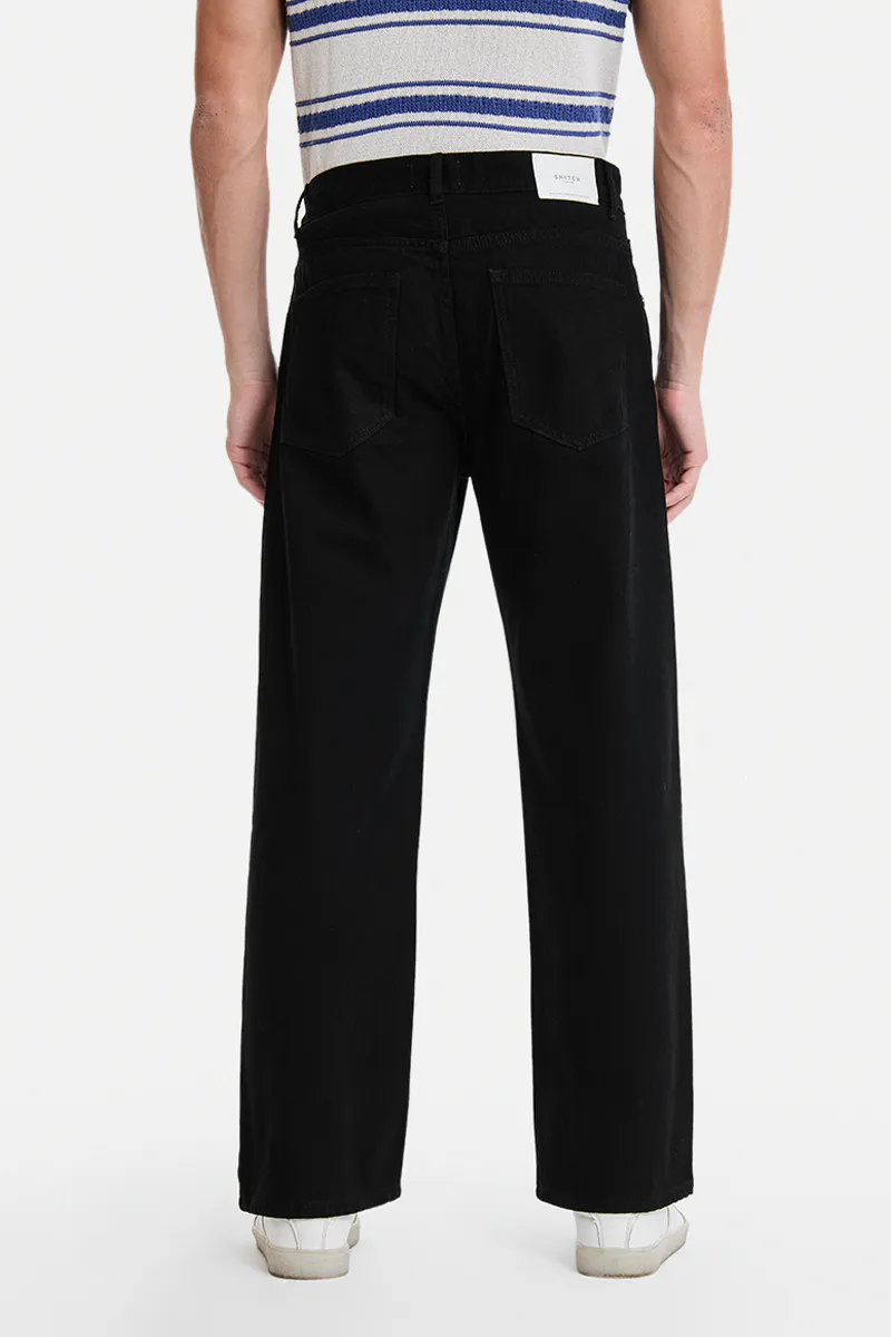 Black Wide-Leg Jeans - view 3