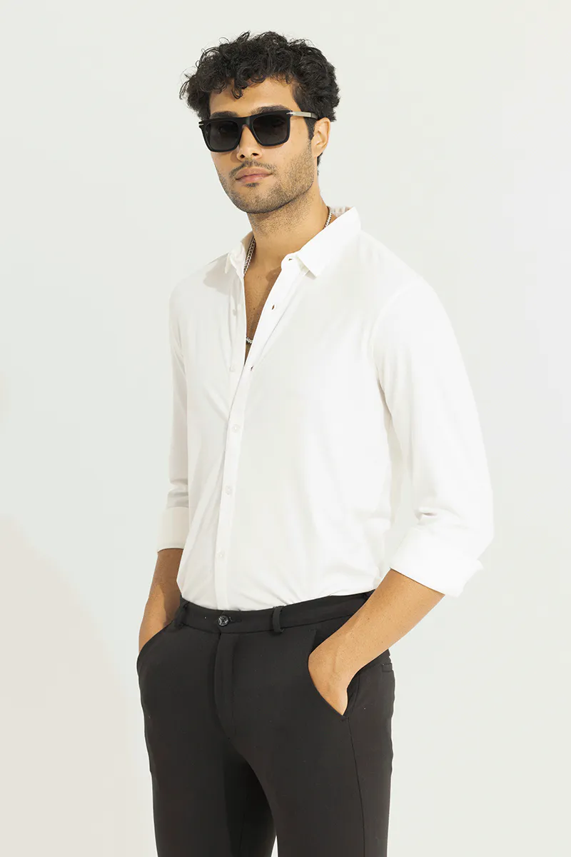 Slim Fit Casual Shirt – Classic White - view 2