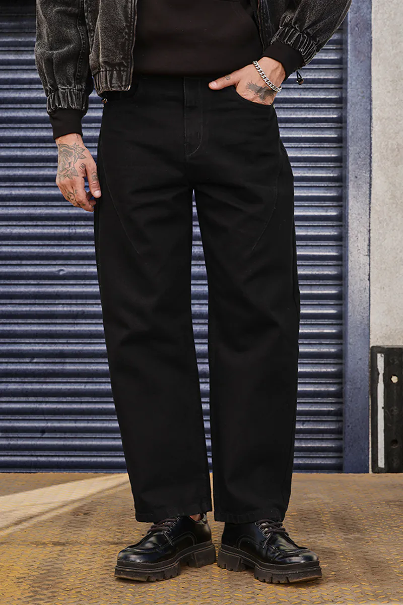 Black Straight Fit Jeans