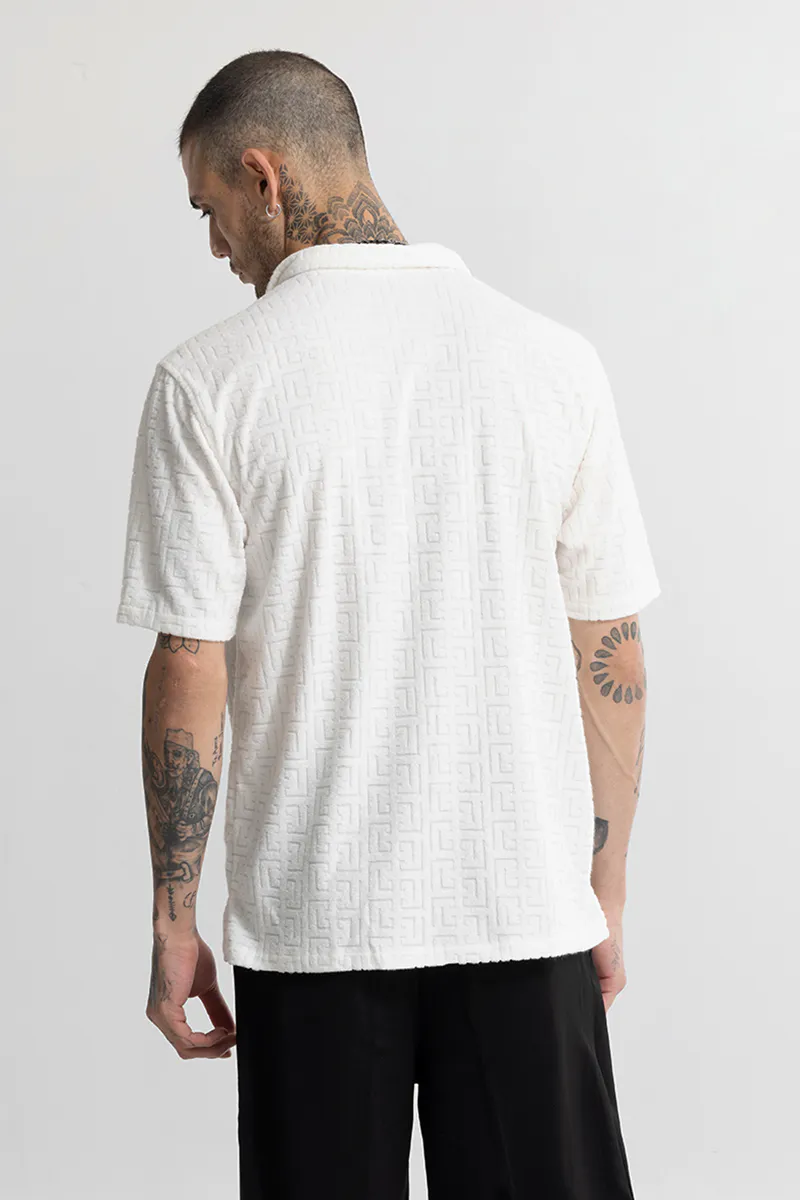 Textured Shirt – Ivory White - view 4