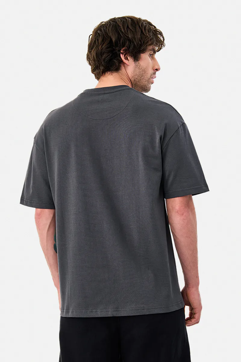 Oversized T-Shirt – Washed Charcoal - view 4