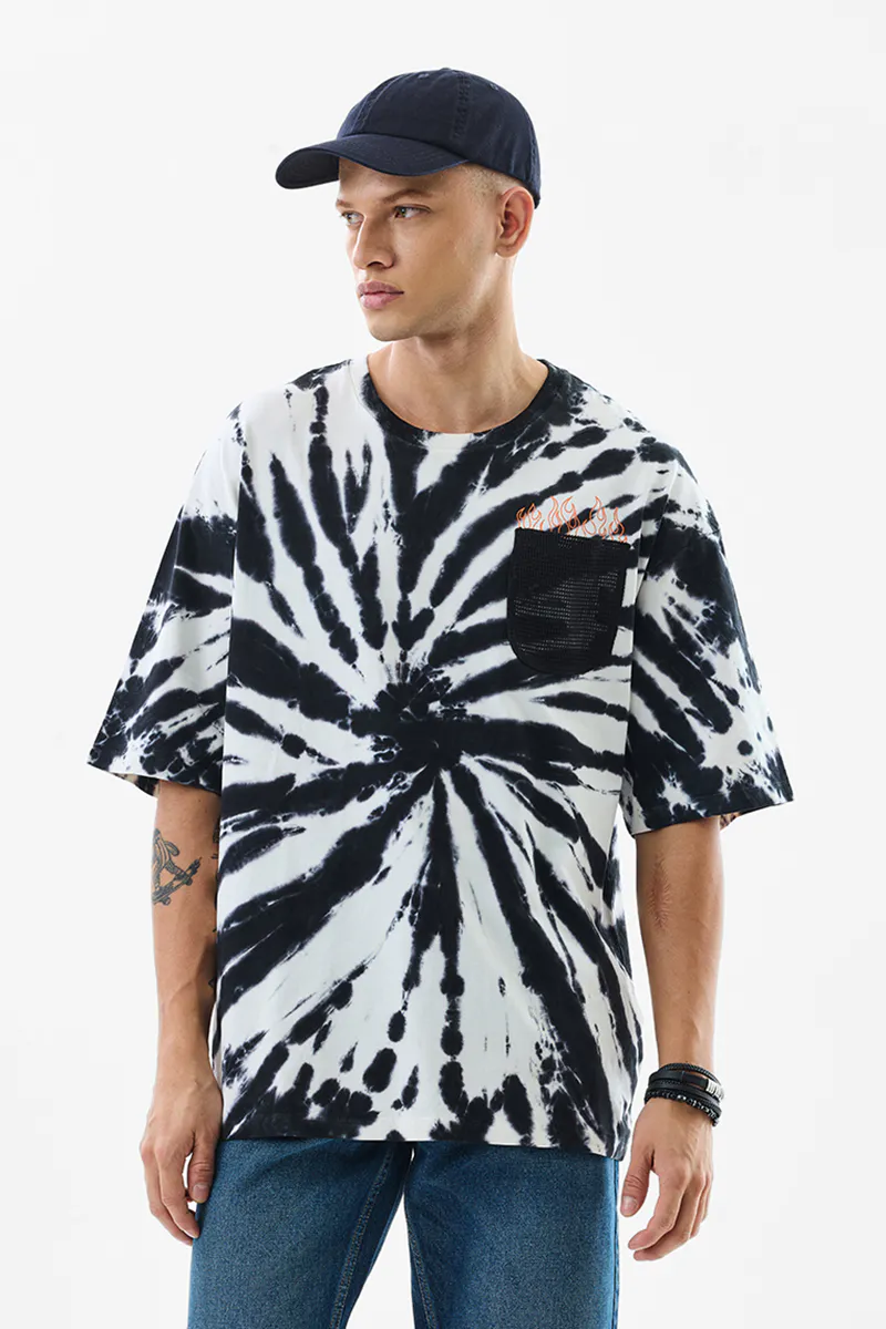 Oversized T-Shirt – Black & White - view 3