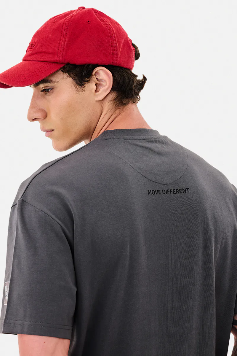Oversized T-Shirt – Charcoal Grey Numeric - view 2