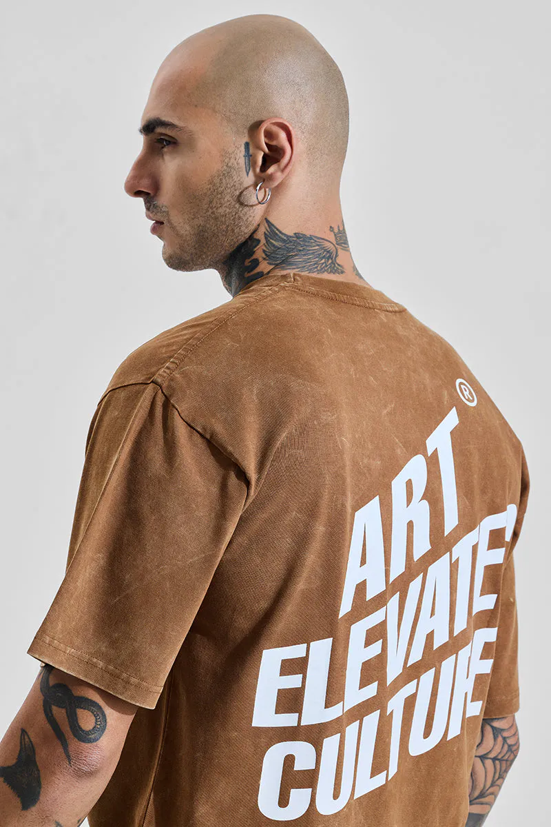 Oversized T-Shirt – Vintage Brown - view 3