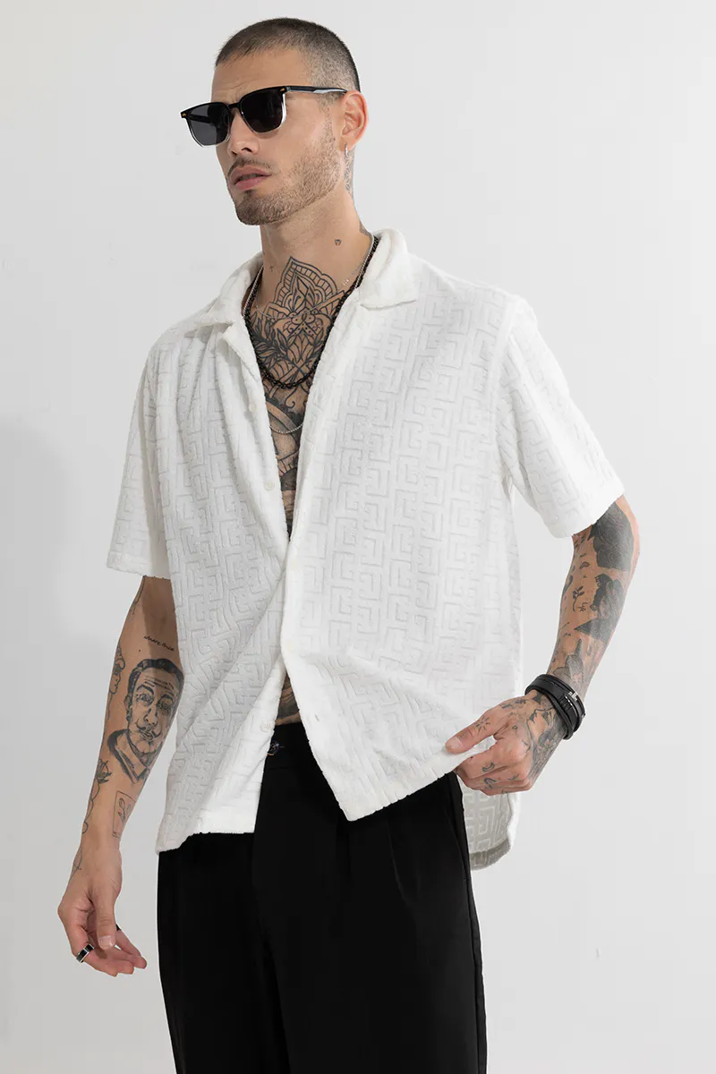 Textured Shirt – Ivory White - view 2