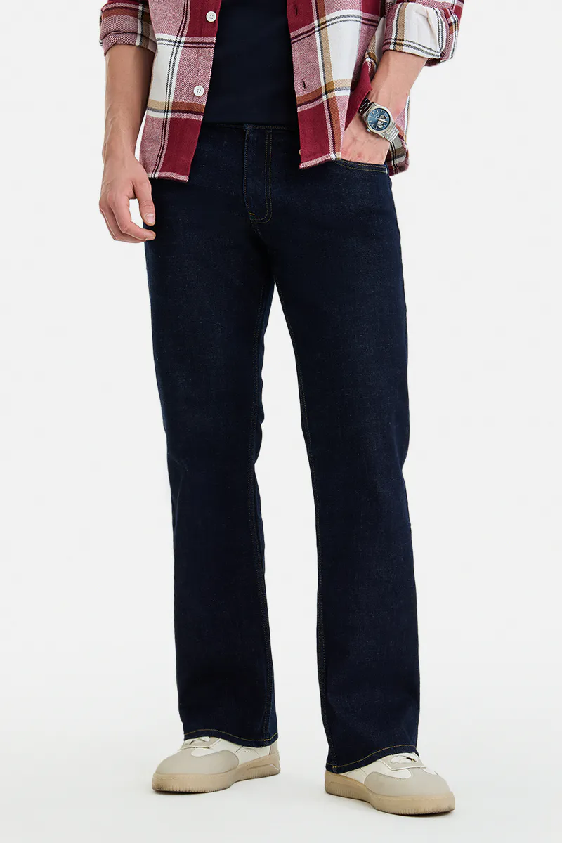 Dark Wash Straight Fit Jeans