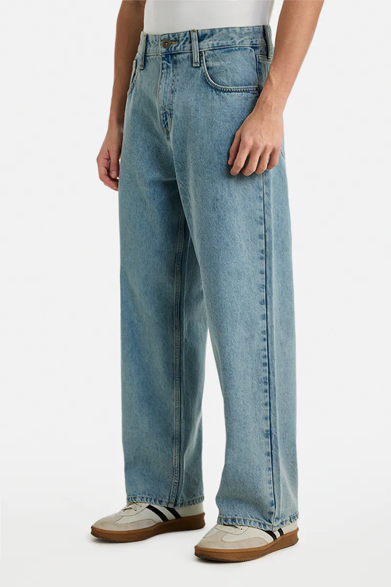 Light Wash Relaxed Fit Jeans - view 2