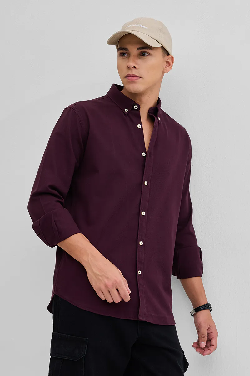 Fit Shirt – Burgundy