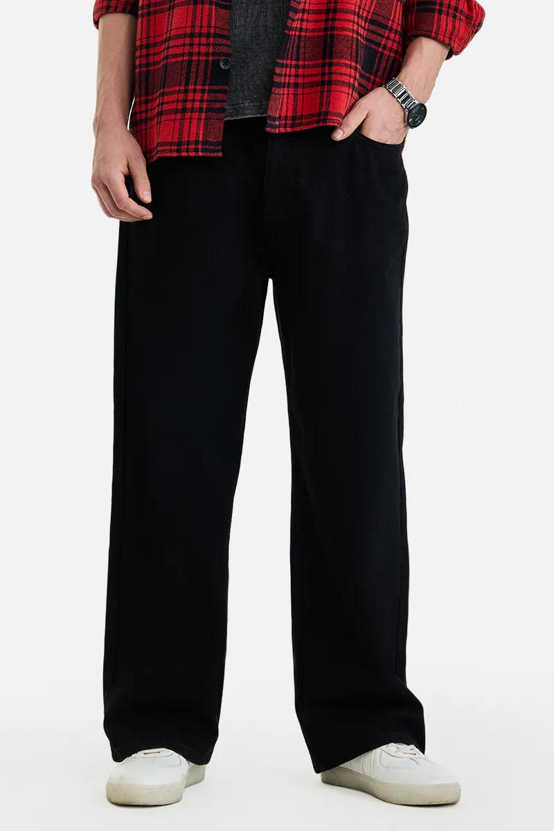 Black Relaxed Fit Pants
