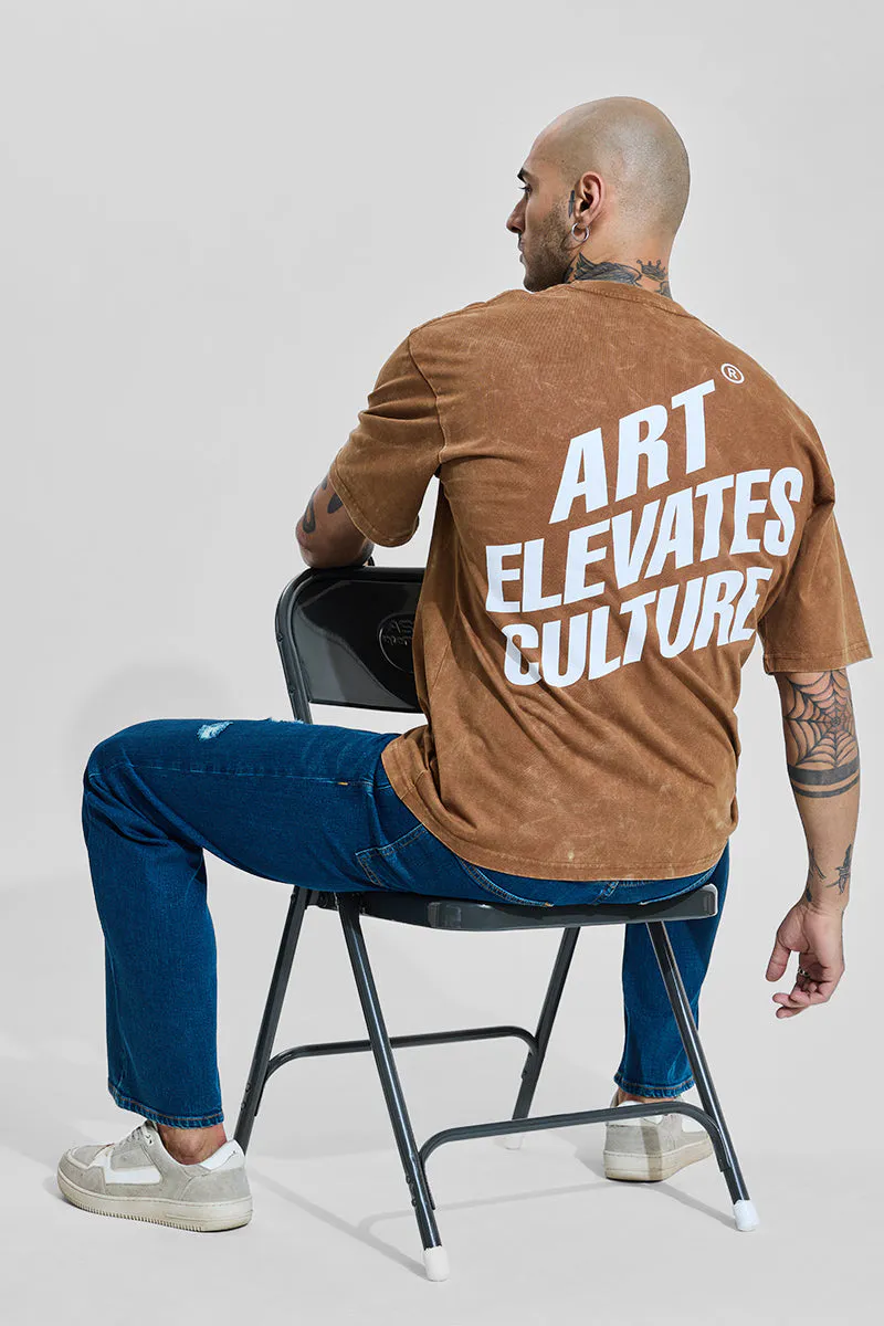Oversized T-Shirt – Vintage Brown